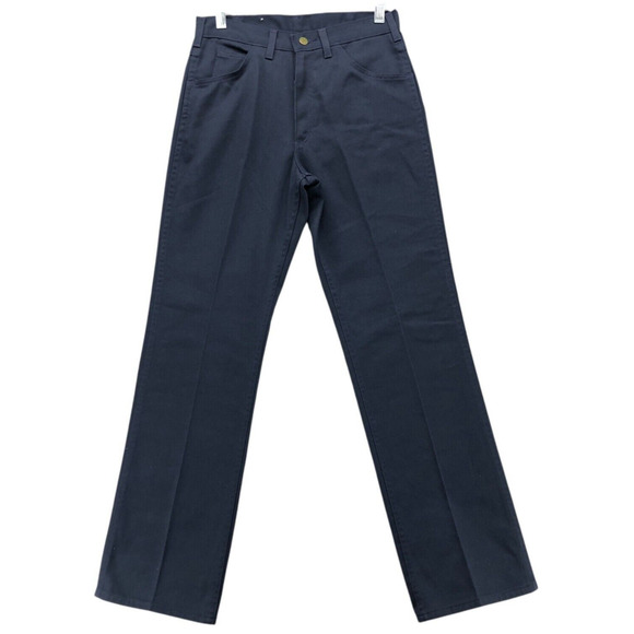 VTG Osh Kosh B'Gosh Pants Mens 30x32 Navy Flare Bootcut Sanforized Union USA - Picture 1 of 10
